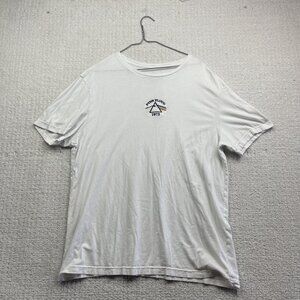 Pink Floyd 1973 Tour White T-shirt Men L Rainbow Embroidery Graphic Music Read